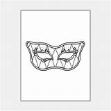 Mardi Gras Paper Masks Printable Festival Coloring Craft Activity  sketch template