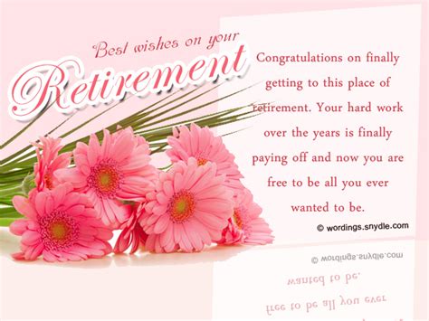 Retirement Wishes, Greetings and Retirement Messages - Wordings and Messages