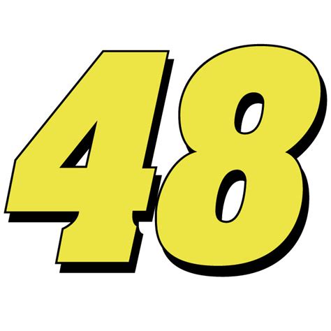 Jimmie Johnson Nascar number Royalty Free Stock SVG Vector