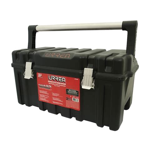 URREA 11.81-in W x 11.42-in H x 22.44-in D Black Metal Tool Box in the Portable Tool Boxes ...