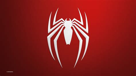 배경 화면 : 스파이더 맨, Spider Man 2018, 간단한 배경, 미니멀리즘, 심벌 마크 1920x1080 - haidao2006 - 2205815 - 배경 화면 ...