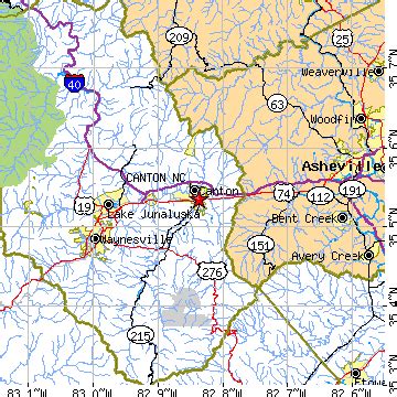 Canton, North Carolina (NC) ~ population data, races, housing & economy