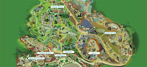 San Diego Safari Park Map - Map Of Ireland