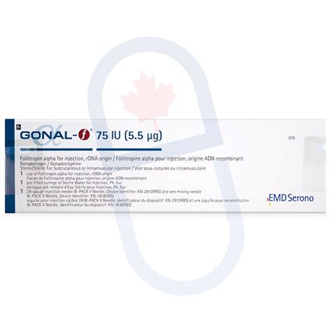 Buy Gonal-F 75iu Injection (1 Vial W / Diluent Kit) Online From Canada ...