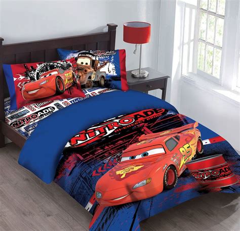 Disney Cars Nitroade Bedding Comforter Set with Fitted Sheet | Comforter sets, Toddler bed set ...