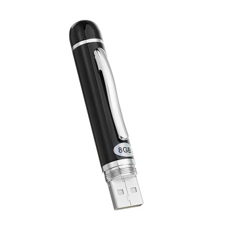 8GB Digital Hidden Voice Recorder Pen USB Writing Recording Pen ...