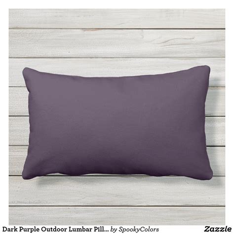 Dark Purple Outdoor Lumbar Pillow | Zazzle | Pillows, Pretty pillow ...