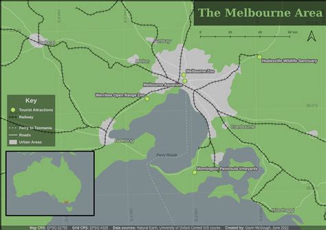 A map of Melbourne · osgav