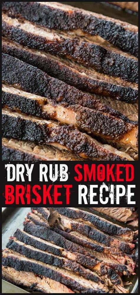 Dry Rub Smoked Brisket Recipe - The Kitchen Magpie