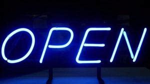 Blue Neon Open Sign – NeonSignly.com