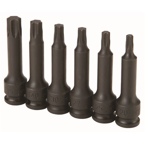 6 Pc 1/4 in. Drive Star Bit Socket Set