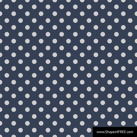 Navy Blue & Grey Polka Dot Vector Pattern | Shapes4FREE