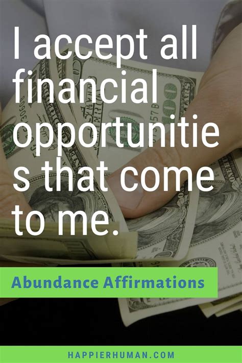 95 Abundance Affirmations to Manifest Wealth and Money - Happier Human