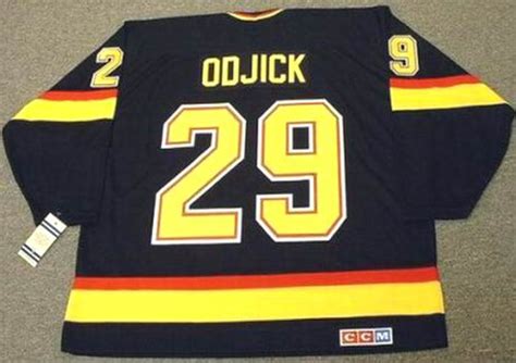 GINO ODJICK Vancouver Canucks 1994 CCM Vintage Throwback NHL Hockey Jersey - Custom Throwback ...