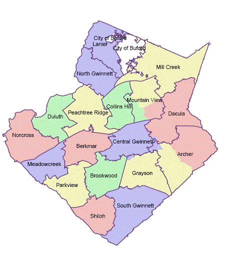 Gwinnett County Cluster Map - Hiking In Map