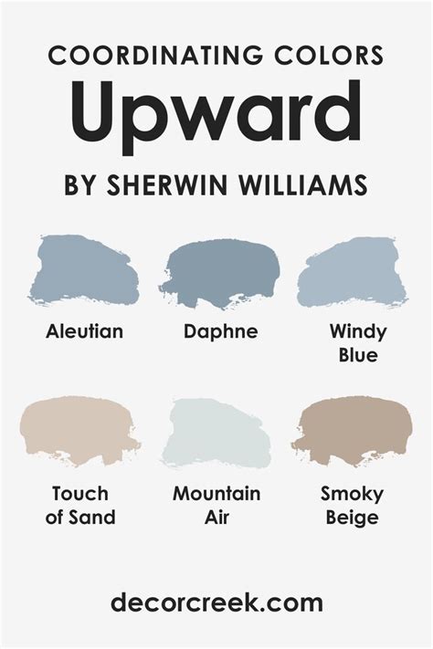 Upward SW-6239 Coordinating Colors by Sherwin Williams | Blue gray paint, Sherwin williams ...