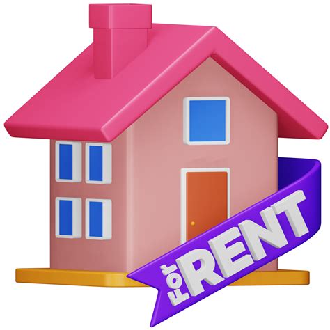 For rent 3d rendering isometric icon. 13866259 PNG