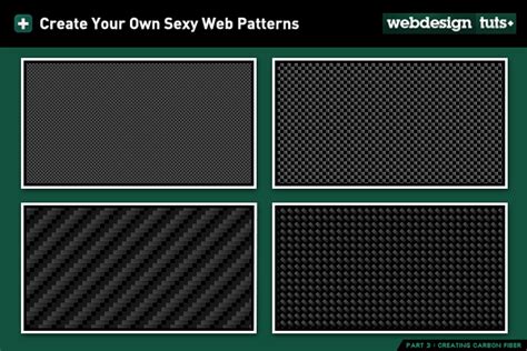 Create Your Own Sexy Background Patterns (Part 3: Carbon Fiber)