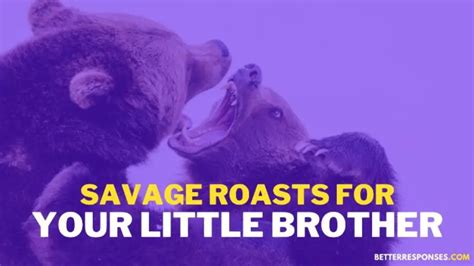 26 Good Roasts To Say To Your Brother • Better Responses