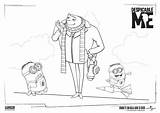 Despicable Me 2 Coloring Pages sketch template
