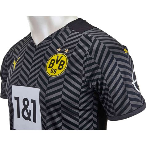 2021/22 PUMA Erling Haaland Borussia Dortmund Away Jersey - SoccerPro