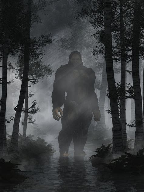 Sasquatch Digital Art by Daniel Eskridge - Fine Art America