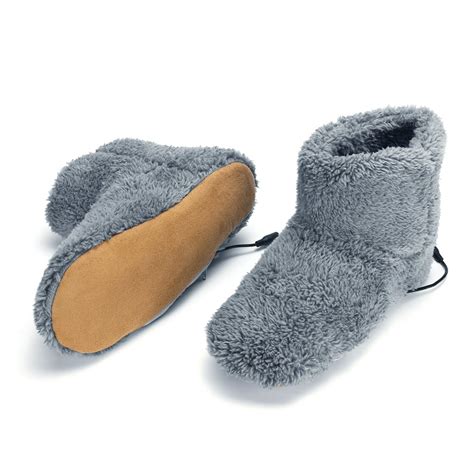 Winter USB Warmer Foot Shoes Plush Warm Electric Slipper Feet Heat Washable - Walmart.com ...