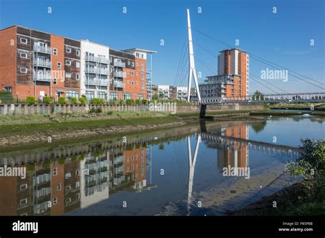 England, Suffolk, Ipswich, Sir Bobby Robson bridge Stock Photo - Alamy