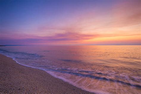 HD wallpaper: Stones, Beach, Lighthouse, Sunset, 5K | Wallpaper Flare