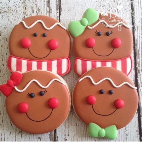 Gingerbread Boy and Girl by Dolce Custom Cookies | Christmas sugar ...