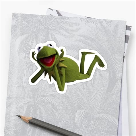 "Kermit the Frog Meme" Sticker by ladyfmazzola | Redbubble