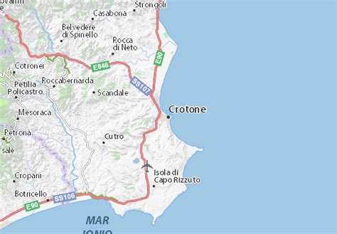 MICHELIN Crotone map - ViaMichelin