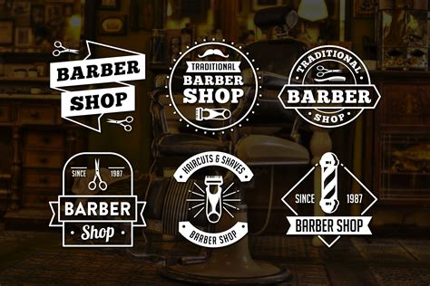 Vintage Barber Shop Logo & Badge | Branding & Logo Templates ~ Creative Market