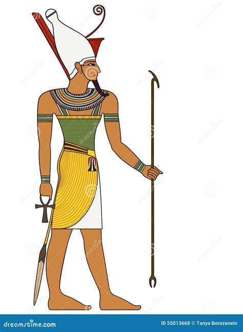 Pharaoh , Figure Of Ancient Egypt God Stock Vector - Image: 55013668