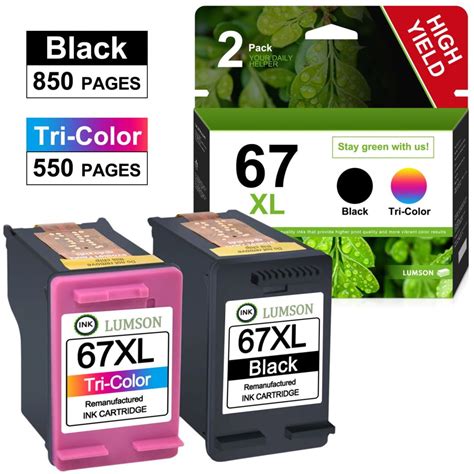 𝑷𝒓𝒐𝒎𝒐𝒕𝒆 𝑺𝒂𝒍𝒆𝒔 67xl Ink Cartridge 2 Pack Replacement for HP Deskjet 2742e 2752e 2755e (Black, Tri ...