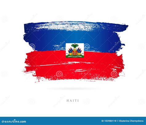 Flag of Haiti. Abstract Concept Stock Vector - Illustration of design ...