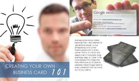 Creating Your Own Business Card 101 | Create your own business, Business cards, Cards