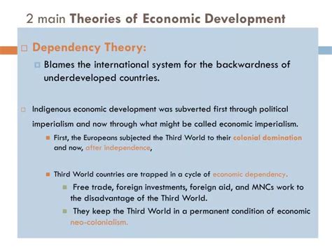 PPT - 2 main Theories of Economic Development PowerPoint Presentation ...