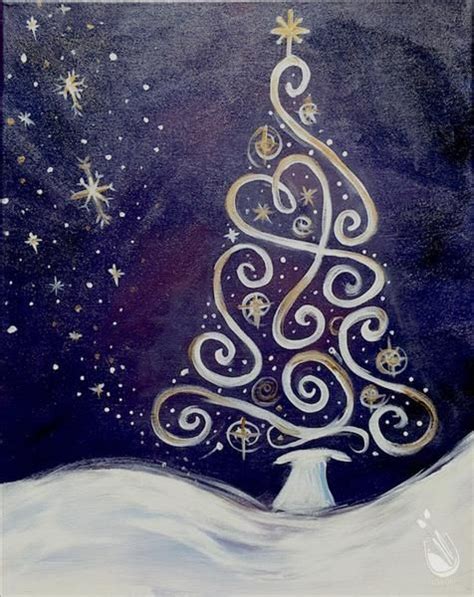 How to Paint **TWISTED THU Get a $10 GC** A Violet Christmas | Christmas paintings on canvas ...