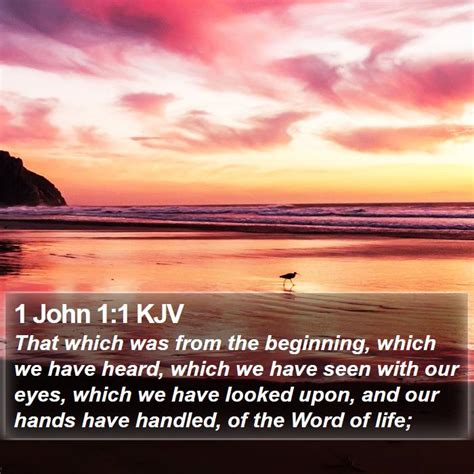 1 John 1:1 KJV Bible Verse Images