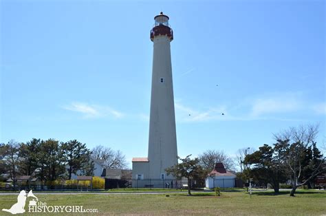 The Cape May Lighthouse, built in 1859. It is the 3rd lighthouse to be ...