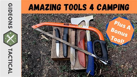 Amazing Tools 4 Camping + A Bonus Tool! - YouTube