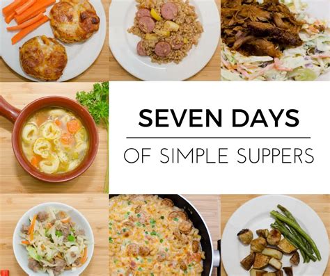 Seven Days of Simple Suppers | AllMomDoes