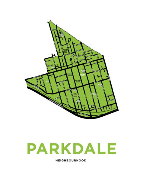 Parkdale Neighbourhood Map Print – Jelly Brothers