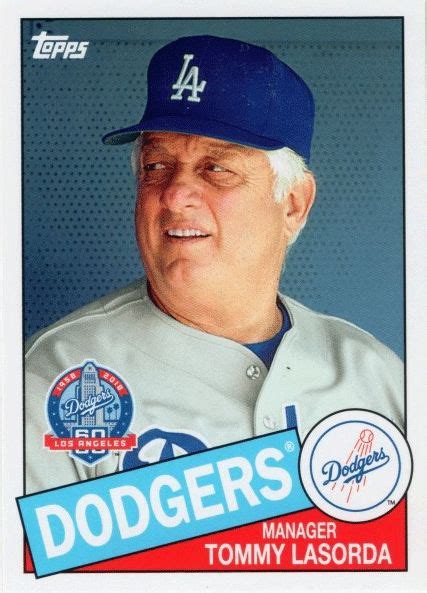 Dodgers 60th Anniversary Sets - The 80's - #15 to #21 --- Tommy Lasorda | Tommy lasorda, Dodgers ...