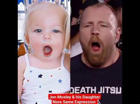 Jon Moxley & his Daughter Nora Same Expression#jonmoxley#viral# ...