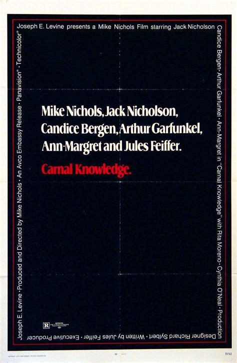 Carnal Knowledge Movie Poster 1971 1 Sheet (27x41)