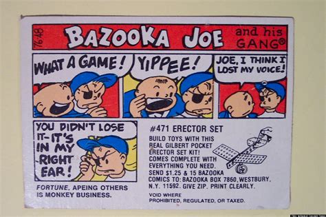 Bazooka Joe Character Chewed Up And Spit Out By Topps, Inc., After 59 Years