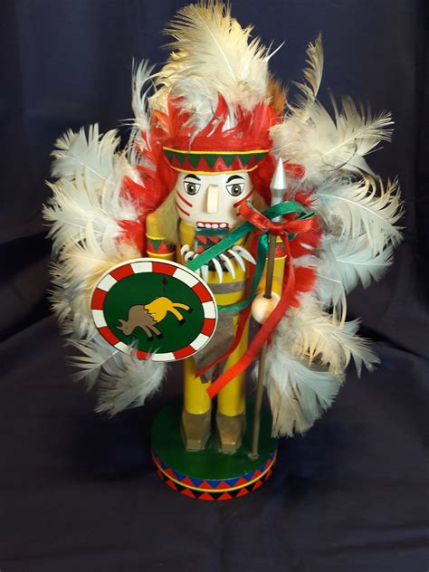 Rare Handcrafted Nutcracker Village Indian Chief | Nutcracker christmas, Nutcracker characters ...