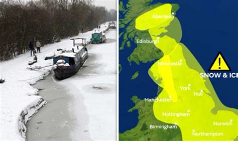 UK snow forecast: Met Office warns villages could be CUT OFF by snow ...